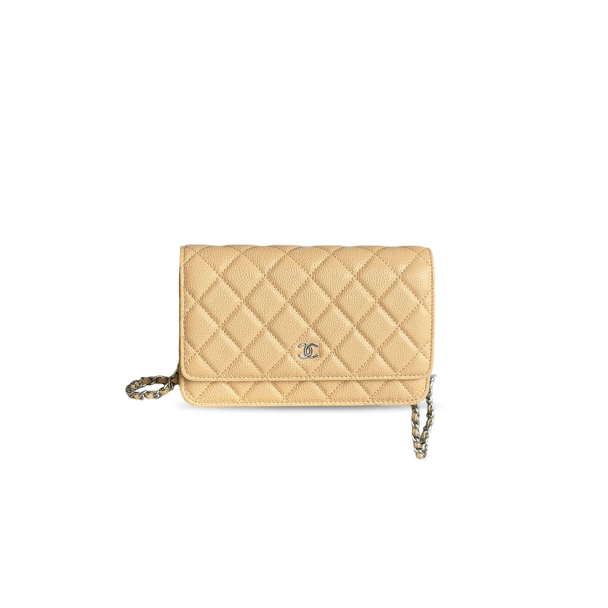 CHANEL CAVIAR QUILTED WALLET ON CHAIN WOC AP0250 (19*13*3cm)